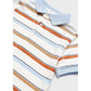 Grapefruit Stripe Polo Shirt