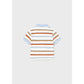 Grapefruit Stripe Polo Shirt
