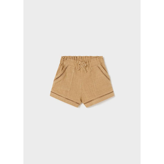 Caramel Linen Shorts