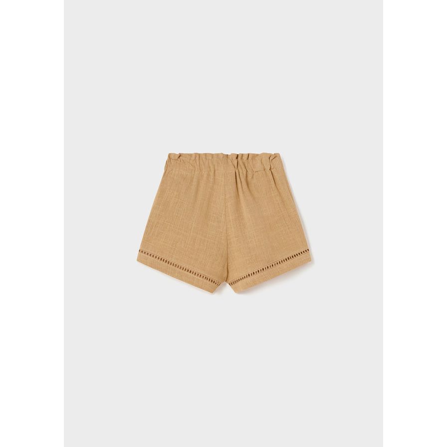 Caramel Linen Shorts