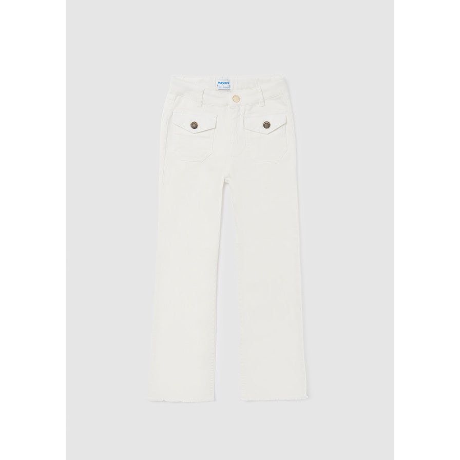 White Cropped Pants