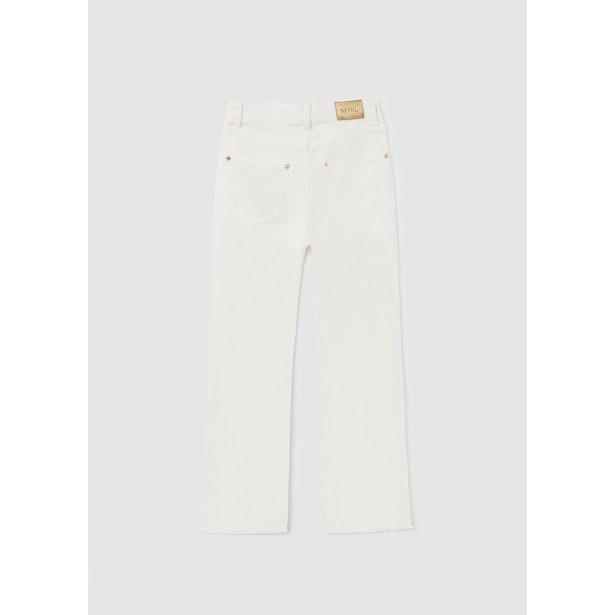 White Cropped Pants