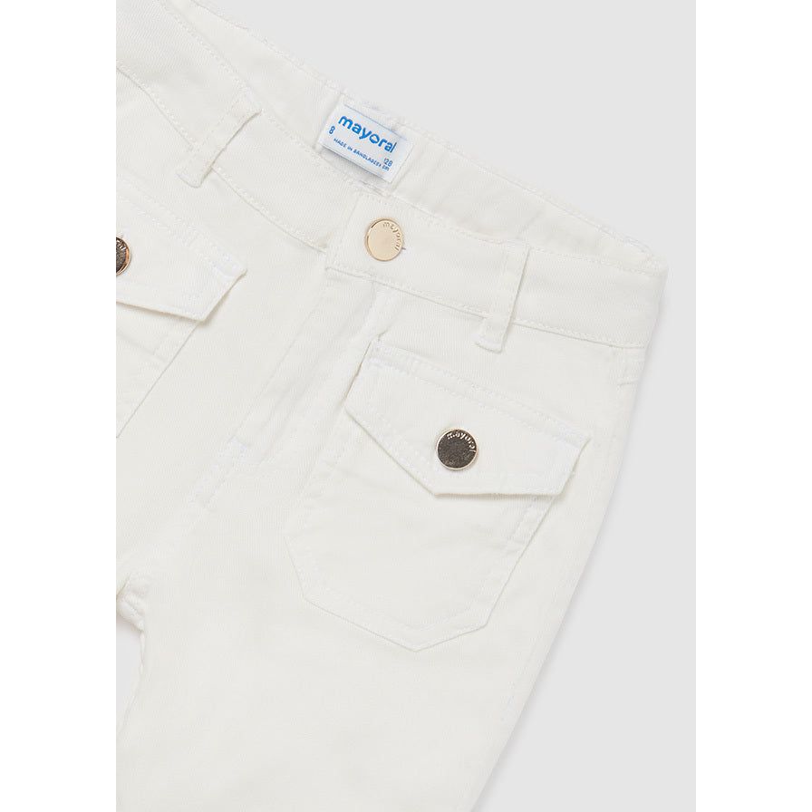 White Cropped Pants