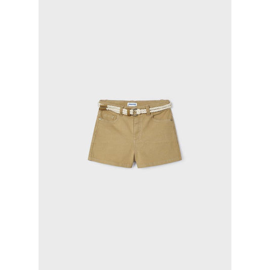 Belted Ocher Shorts