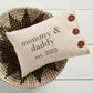Parents Est 2023 Pillow