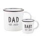 Dad & Baby Est. 2023 Mug Set