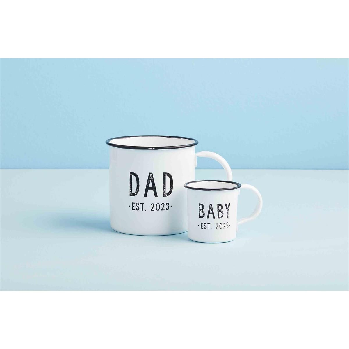Dad & Baby Est. 2023 Mug Set