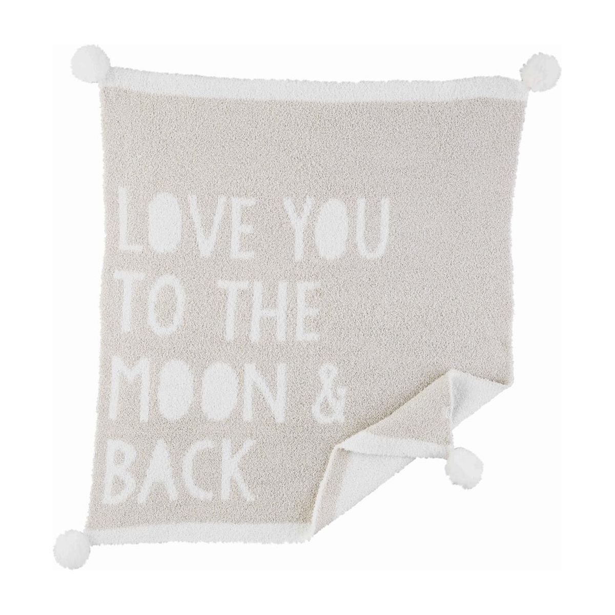 Love You to the Moon & Back Baby Chenille Blanket
