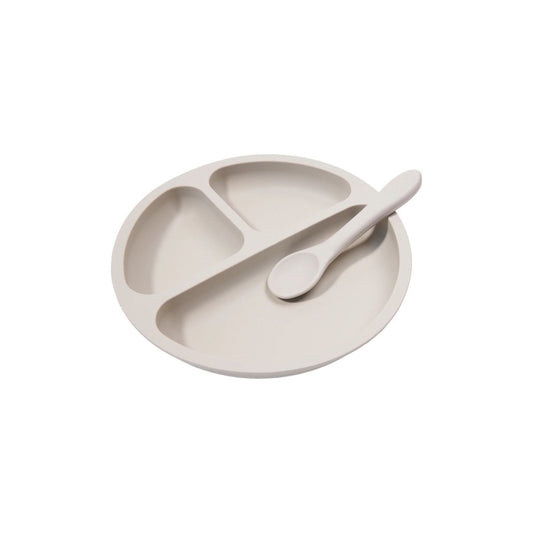Neutral Silicone Plate & Spoon