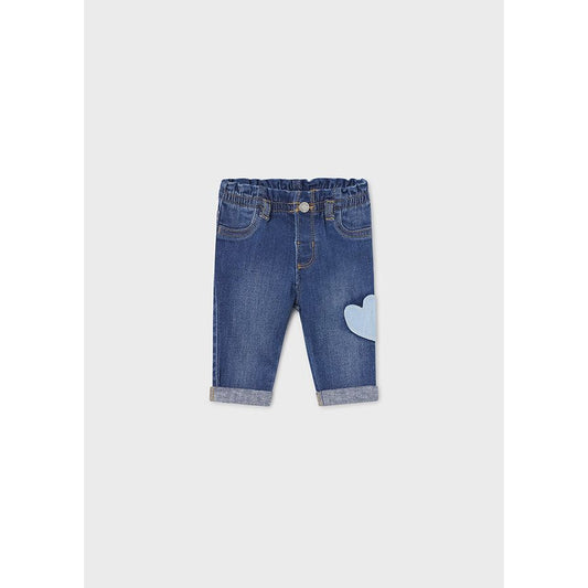 Girls Heart Medium Denim Jeans-1762M