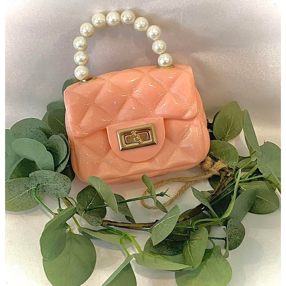 Peach Mini Jelly Purse