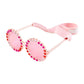 Toddler Pink & Red Round Sunglasses