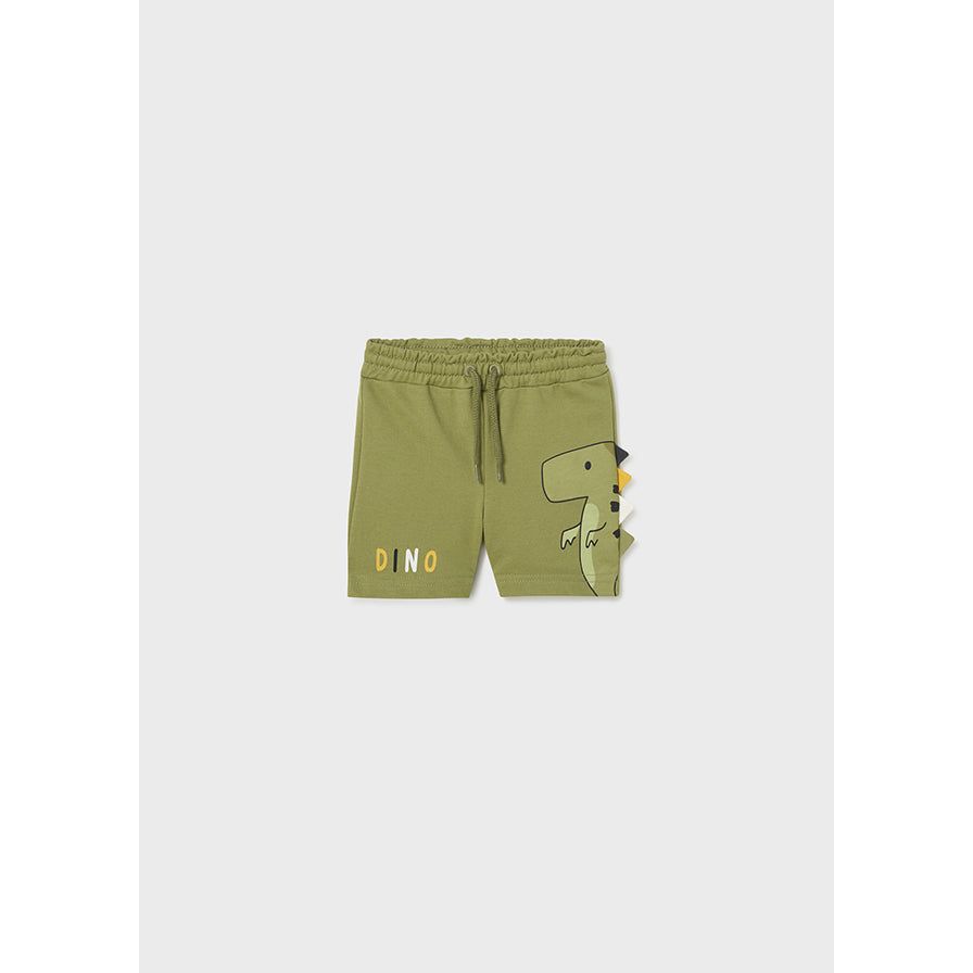 Printed Dino Green Bermuda Short -#1294 Jungle