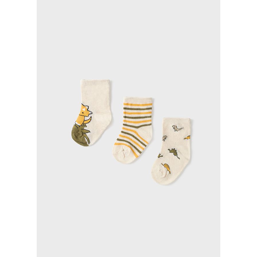 3 Pack Dino Socks