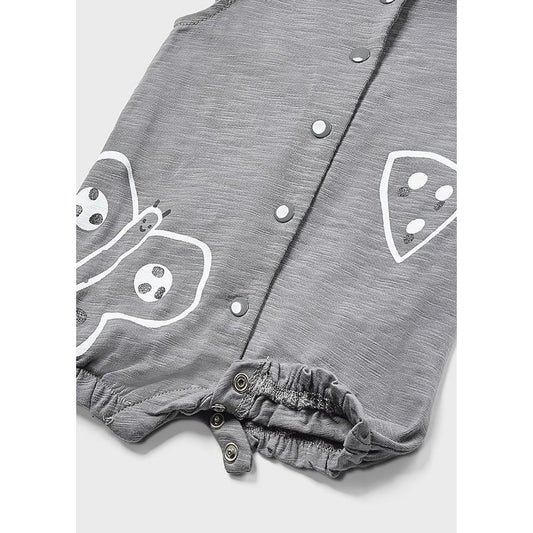 Grey Butterfly Romper