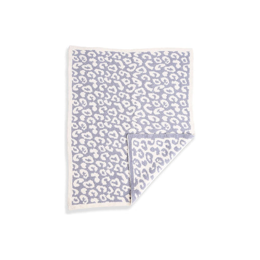 Blue Leopard Print Kid's Blanket