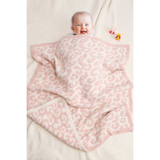 Pink Leopard Print Kid's Blanket