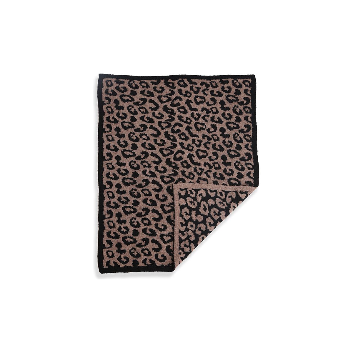 Coffee Leopard Print Kid's Blanket