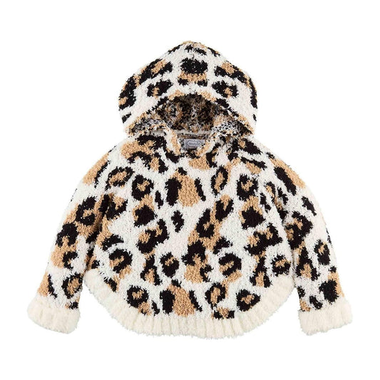 Chenille Leopard Poncho