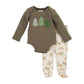 Deer Waffle Baby Outfit Set