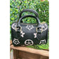 Black & Off White Large Star Satchel Purse