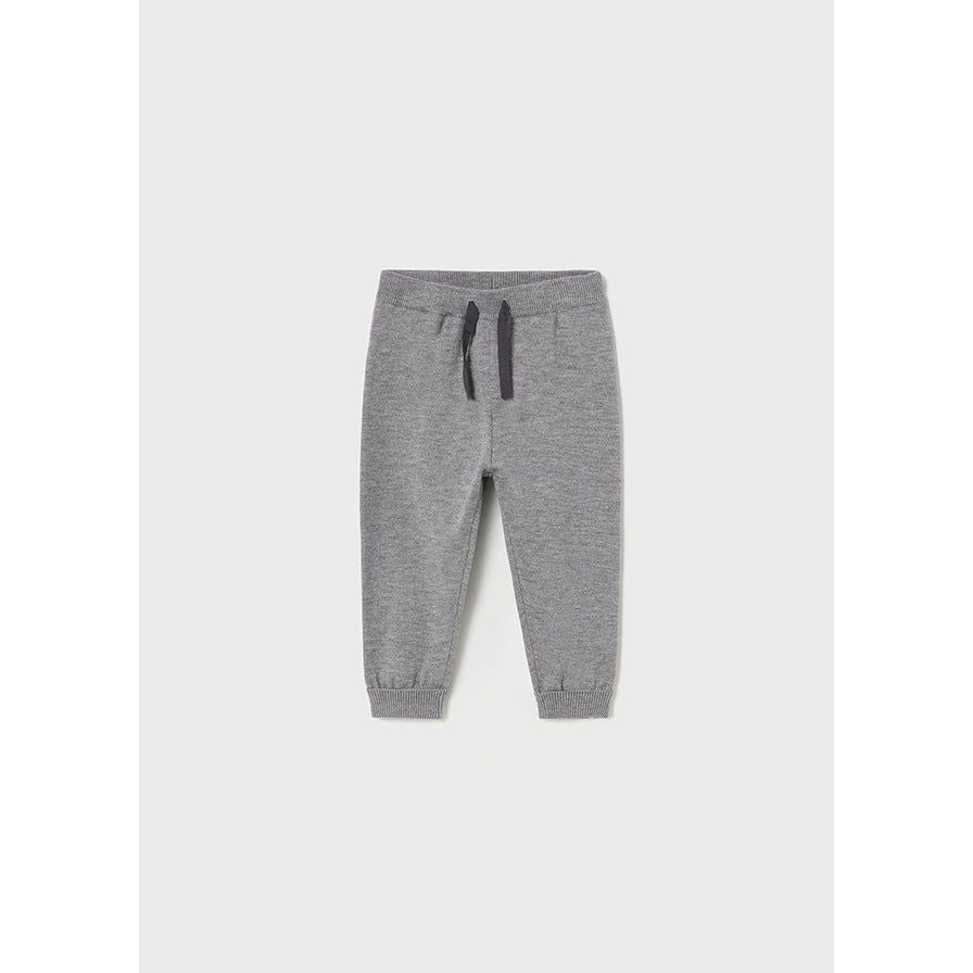 Grey Knit Jogger Pants