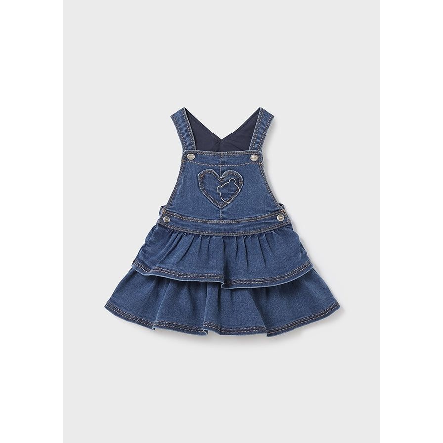 Ruffled Denim Bear Dress