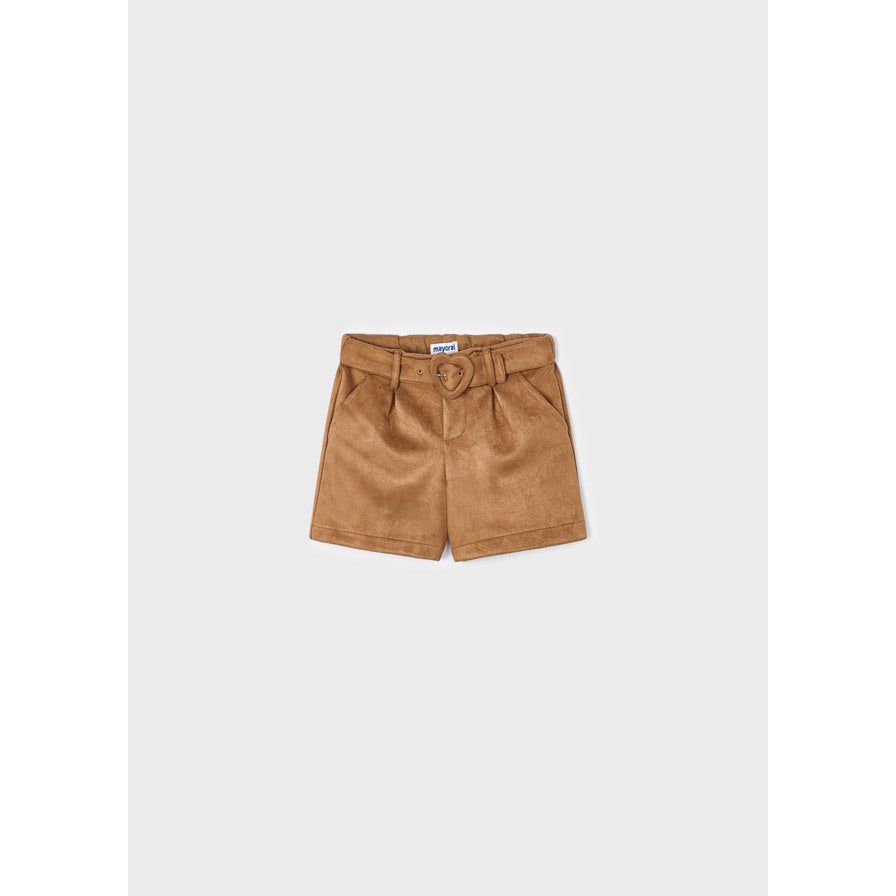 Cinnamon Faux Suede Shorts