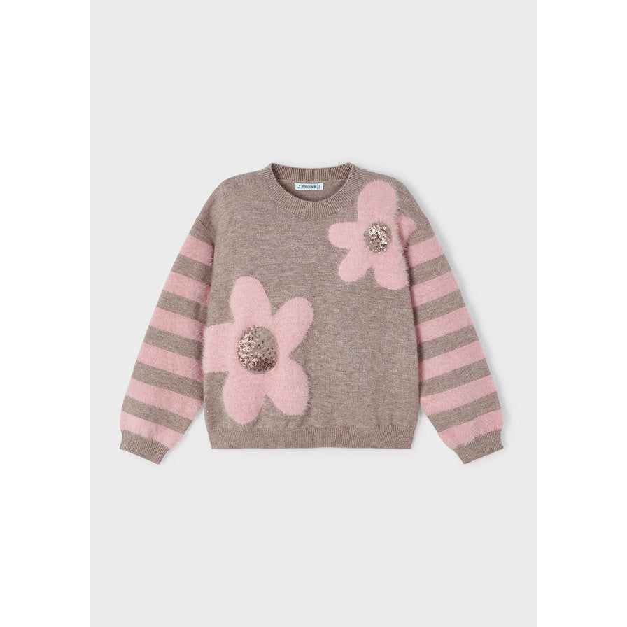 Walnut Daisy Mohair Sweater