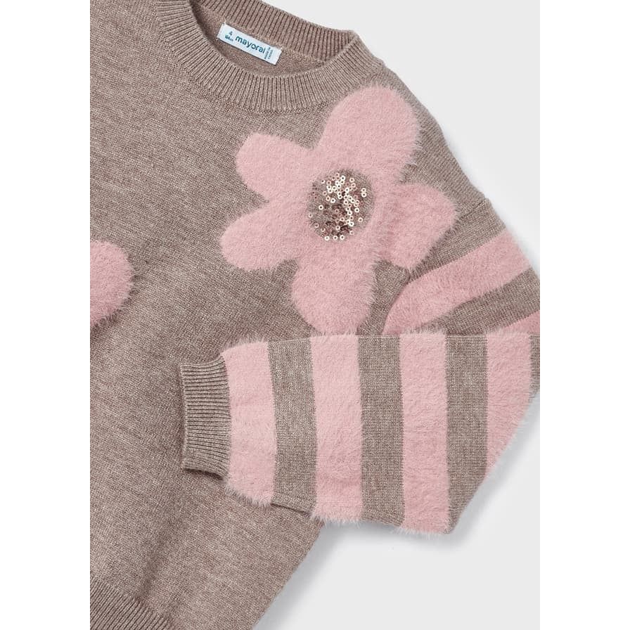 Walnut Daisy Mohair Sweater