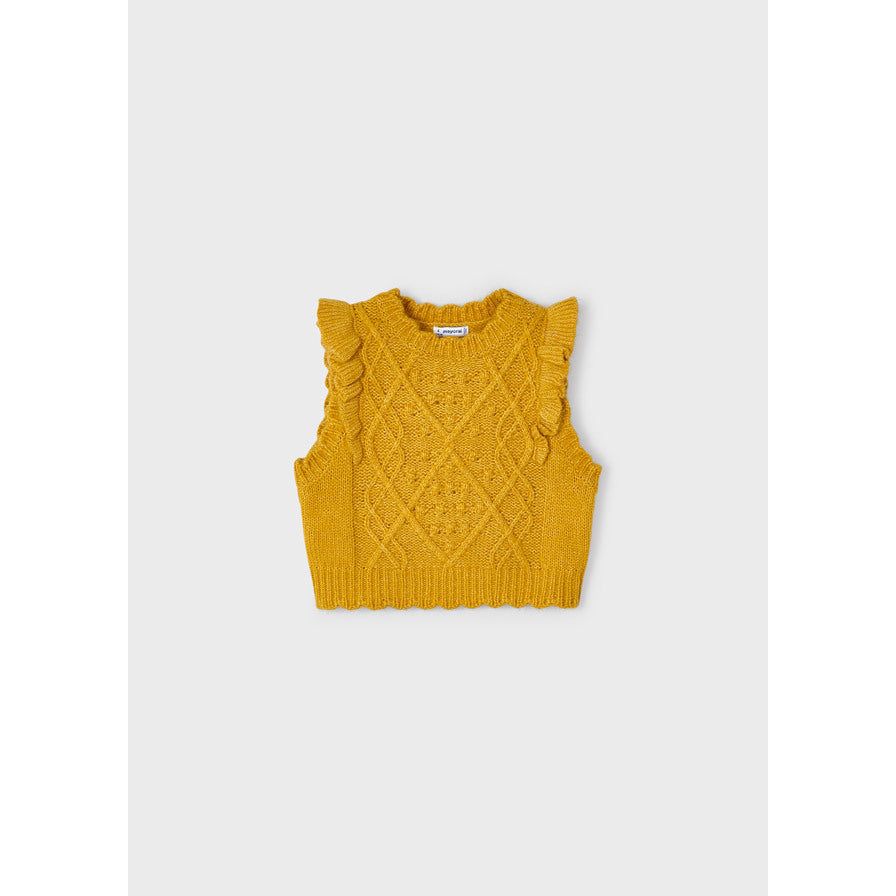 Mustard Knit Vest
