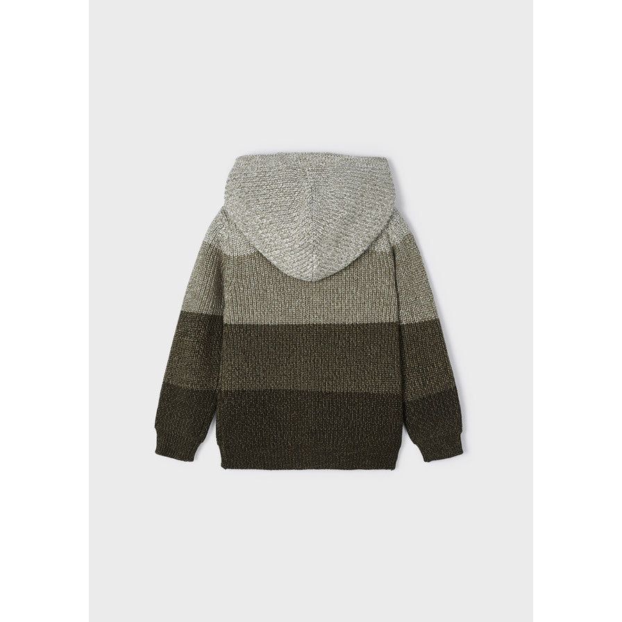 Dill Knit Colorblock Zip up Hoodie