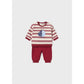 2pc Stripes Helicopter Sweatsuit Set