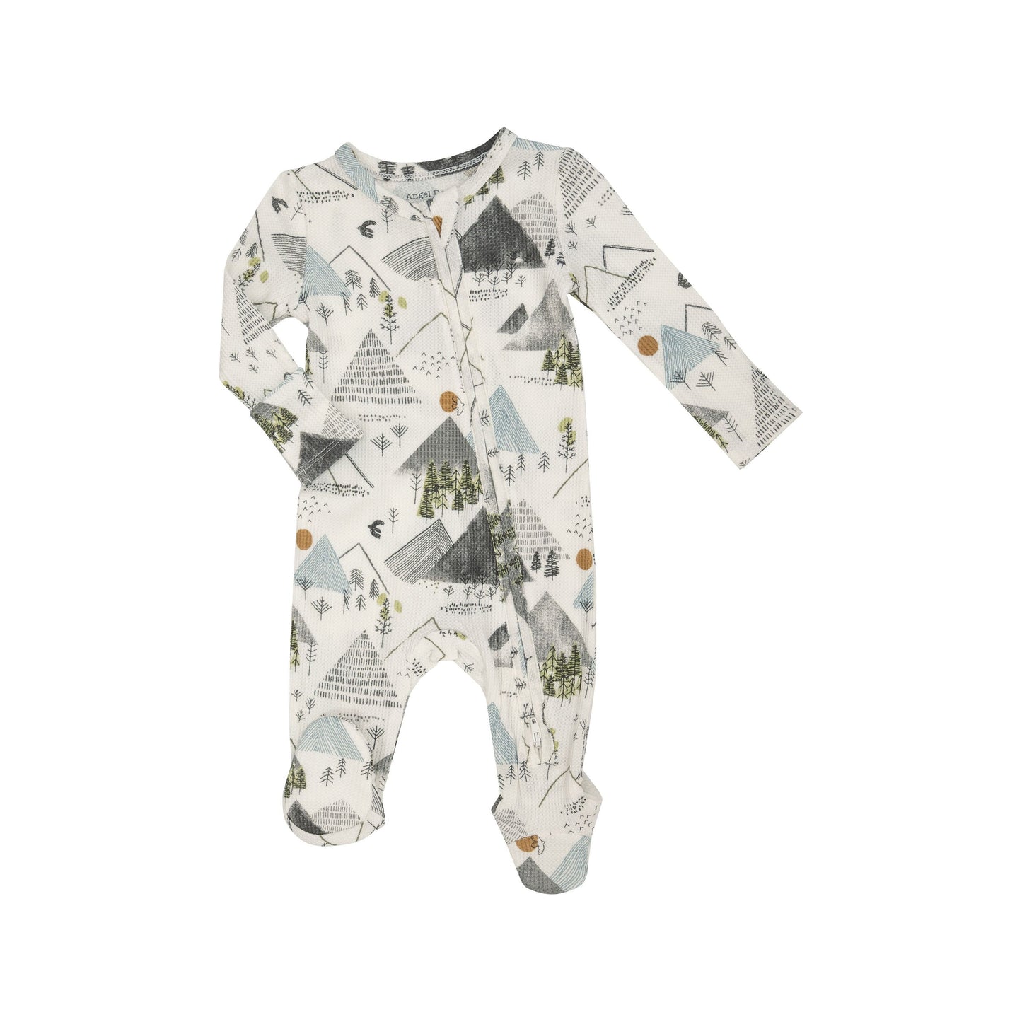 Mountains 2 Way Zipper Footie