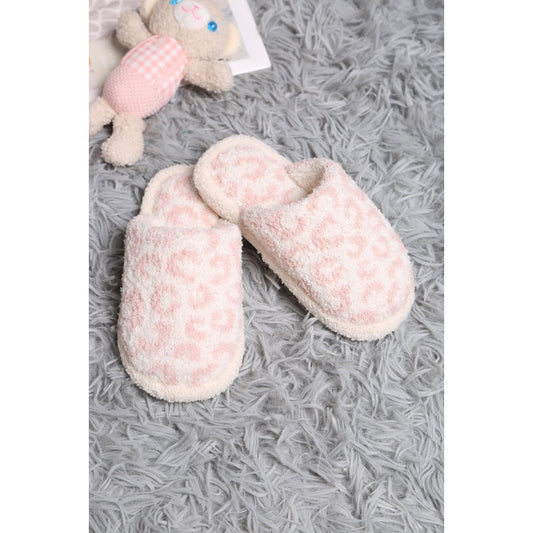 Pink Leopard Kid's Slippers