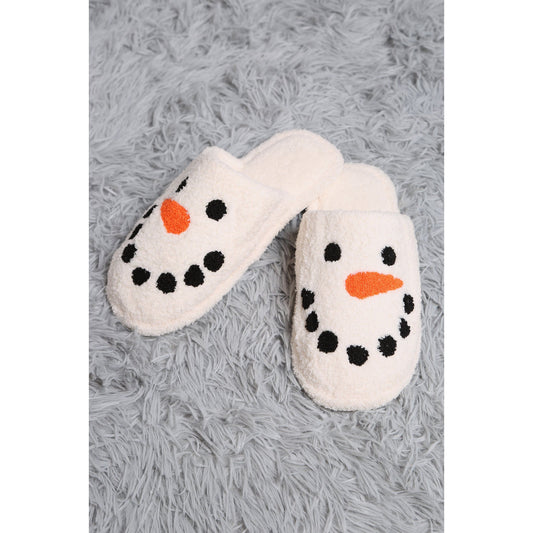 Snowman Embroidered Slipper (Adult)